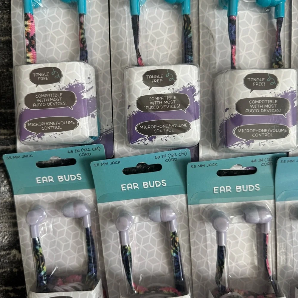 MultiColor Ear Buds Headphones - Assorted Colors